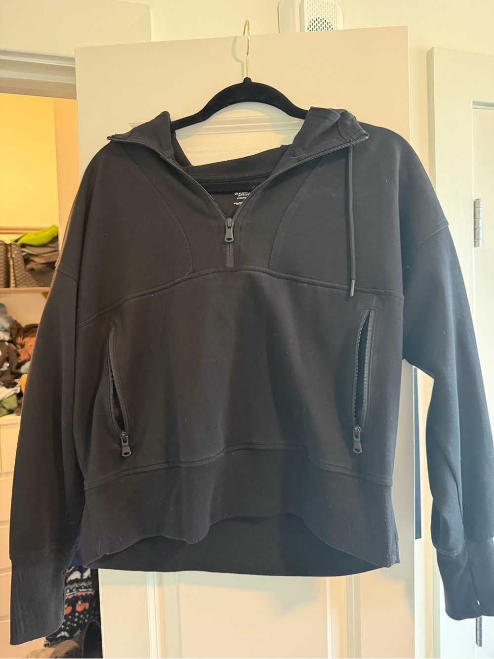 Old Navy Dynamic Fleece Half-Zip Hoodie Pullover - Women